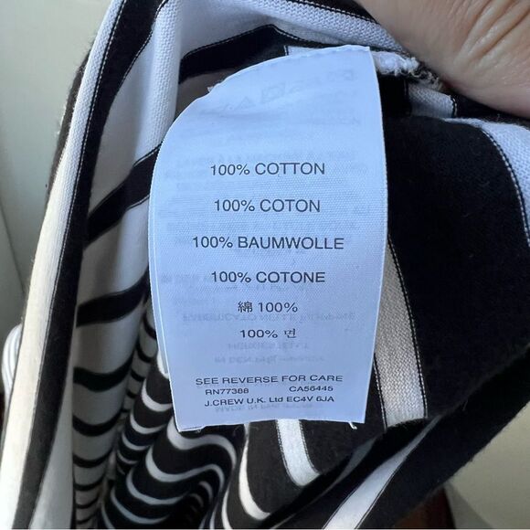 NWOT J Crew Stripe Long Sleeve Top Size Large - Picture 5 of 5